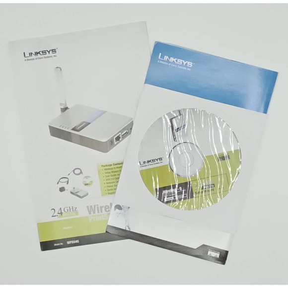 Linksys Wireless-G Print Server For USB 2.0 WPS54G 2.4GHz - Picture 8 of 8